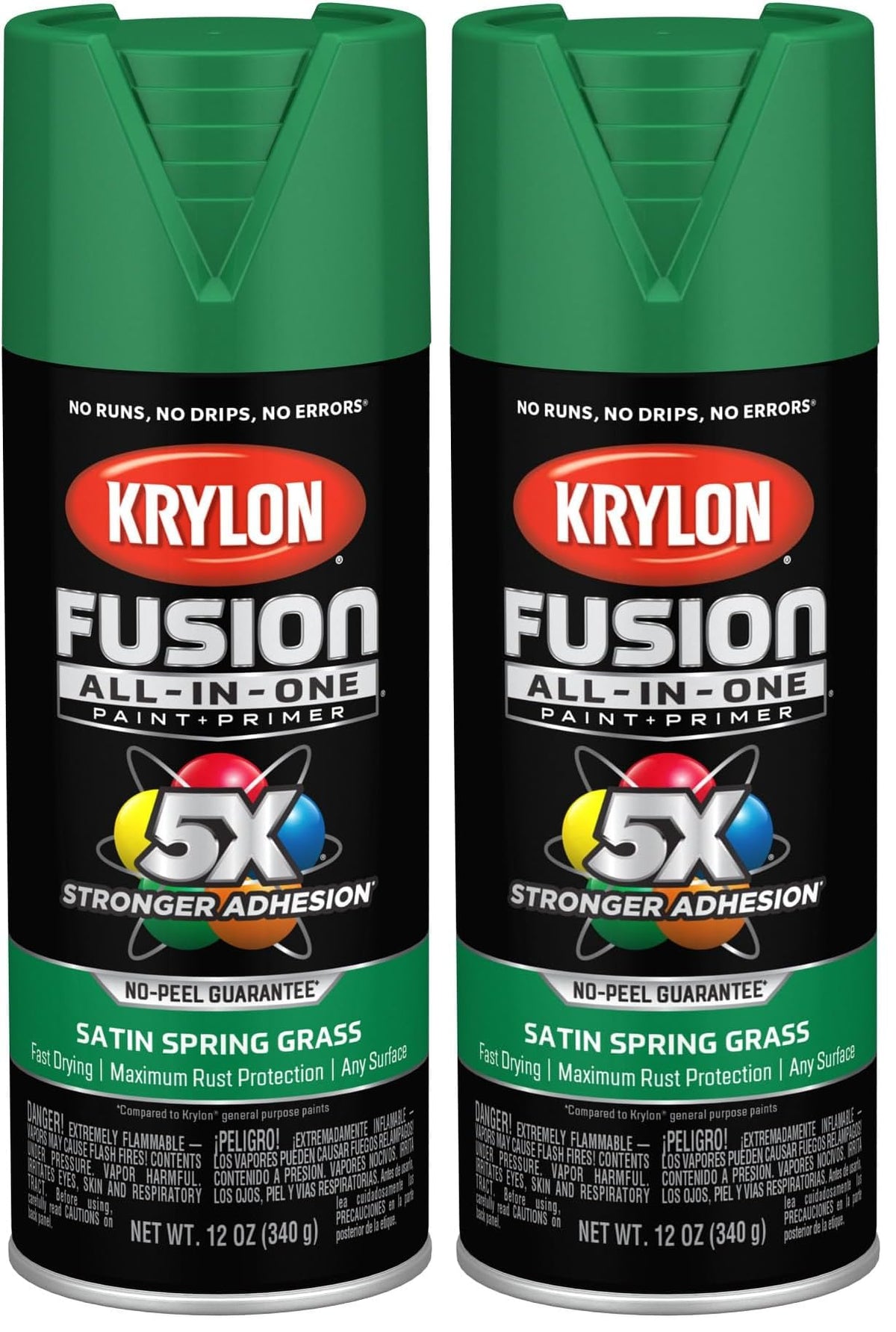 Krylon Fusion All-In-One, Metallic, Black Stainless Steel, 12 oz