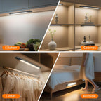 Under Cabinet Lighting Wireless, 10inch Motion Sensor Light Indoor, 3Pack