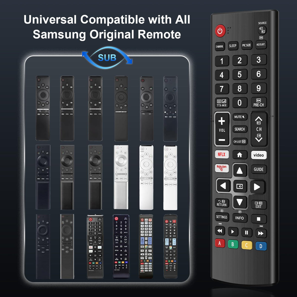 Universal Remote Control Replacement for All LG Smart TV