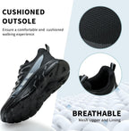 Safety Trainers Men Women Steel Toe Cap Trainers Lightweight Work Safety Shoes Breathable Non Slip Steel Toe Cap Boots Swivel Buckle Shoelaces