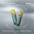 VARTA Batteries AAA, rechargeable, Pack of 16, Power on Demand, 1000 mAh