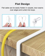 Yauhody CAT 6 Ethernet Cable 10m, Pure Copper High Speed Solid Flat CAT6