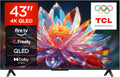 TCL 43T6C-UK 43 Inch QLED 4K HDR TV, Fire TV (Smart TV with Dolby Vision & Atmos, HDR10+, Press & Ask Alexa
