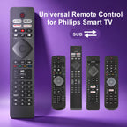 Replacement TCL TV Remote Control RC802N for TCL Android & LCD LED 4K Smart TVs: 32DS520, 40S6000FS, 49S6000FS, 49DP600, F43S5916, 50DP600, H32S5916, U49P6016, U55P6006 – No Setup Required