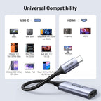UGREEN USB C to HDMI Adapter 4K@60Hz Thunderbolt 5/4/3 Type C HDR Cable