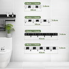 AceMining Broom Holder Wall Mount, 5 Racks 4 Hooks Heavy Duty Mop Organizer