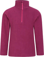 Mountain Warehouse Camber Kids Coral Fleece Top - Lightweight, Quick Drying, Breathable Sweatshirt for Outdoor Activities - Unisex, Suitable for Winter Layering