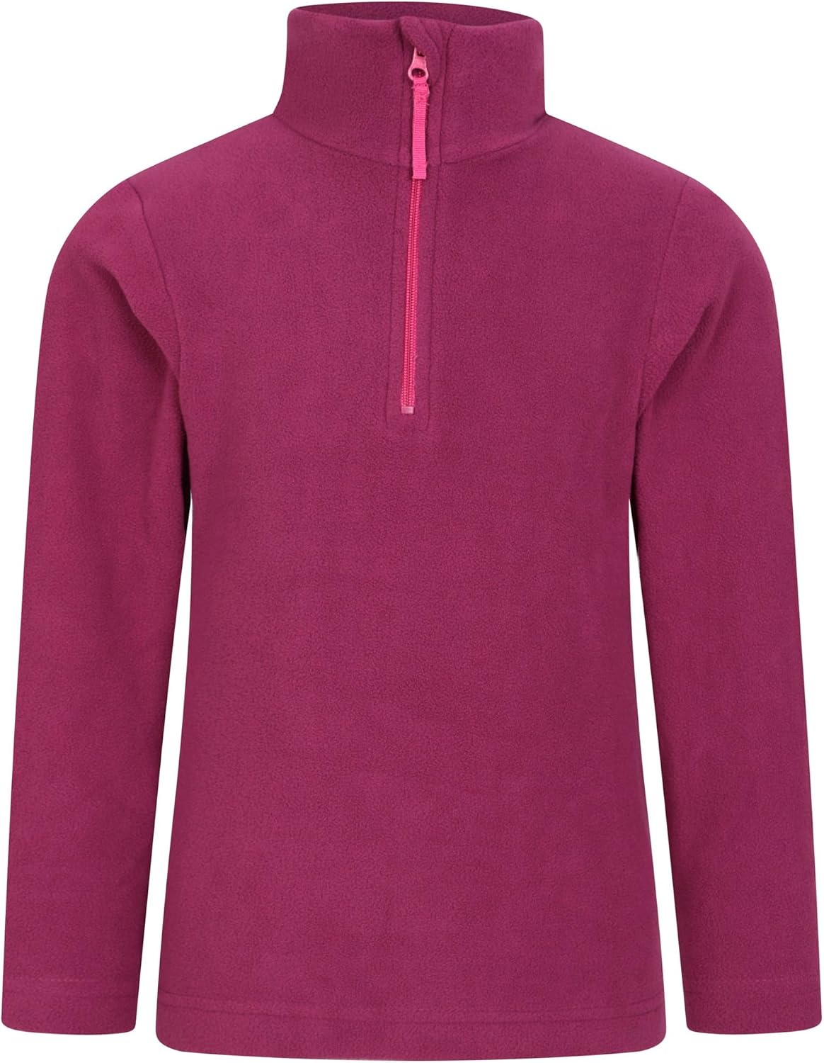 Mountain Warehouse Camber Kids Coral Fleece Top - Lightweight, Quick Drying, Breathable Sweatshirt for Outdoor Activities - Unisex, Suitable for Winter Layering