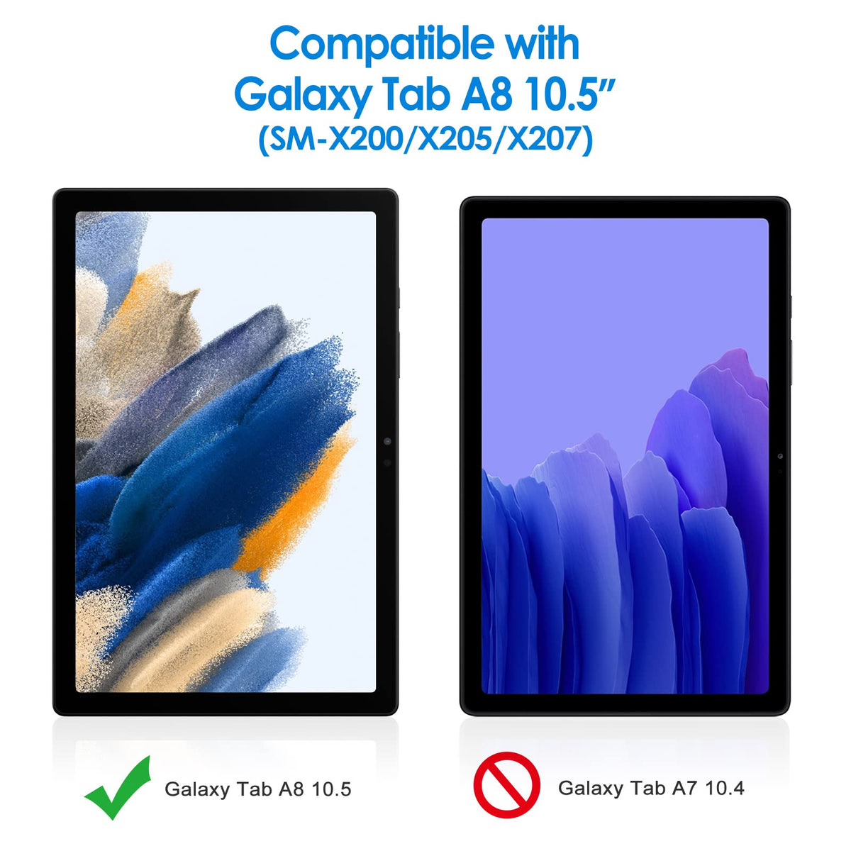 JETech Screen Protector for Samsung Galaxy Tab S6 Lite 10.4", 2-Pack