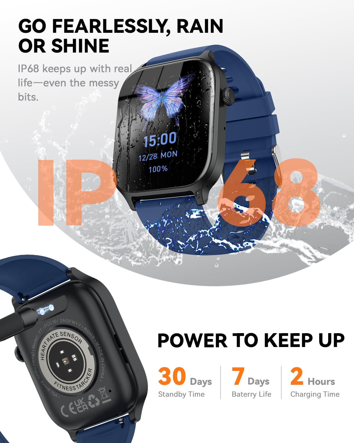 Smart Watch for Men Women- Answer/Make Call, 2026 IP68 Waterproof Fitness Tracker Watch with Sleep Step Counter Activity Smartwatch for Samsung Android iPhone iOS (Deep Burgundy, 1.83)