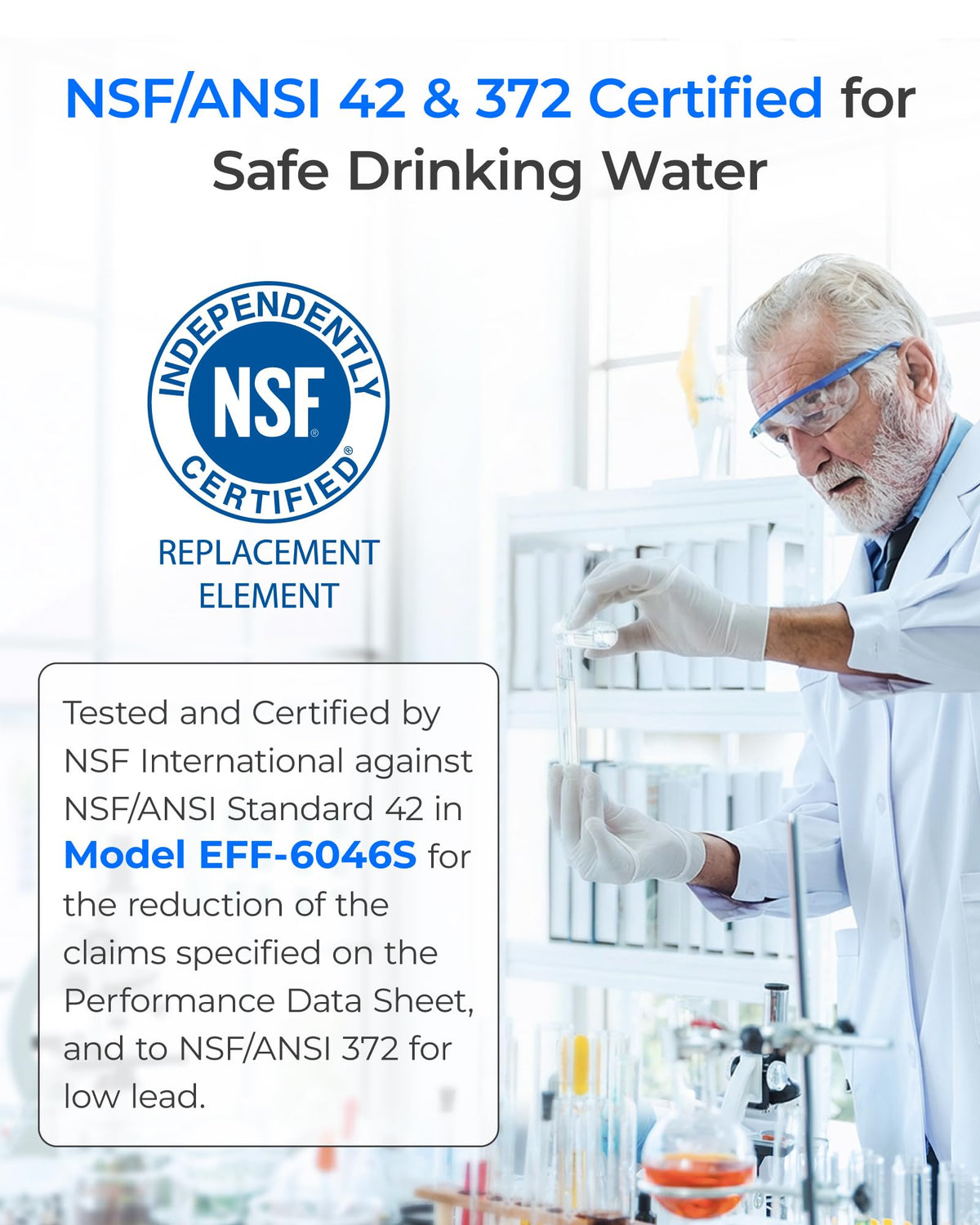 Waterdrop ADQ747935 Refrigerator Water Filter and Air Filter, 3 Combo