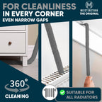 THE ORIGINAL Radiator Cleaner Brush 115cmI Long Radiator Brush for Cleaning