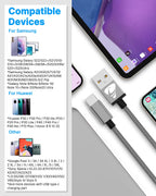 USB C Charger Cable 3M 2Pack Type C Charger Fast Charging 3A Lead Braided for Samsung Galaxy S23 S22 S21 S20 S10 S9 S8 A12 A13 A20e A21s A53 A70,Google Pixel 7 6,Huawei P30 P40,Sony Xperia,Switch,PS5