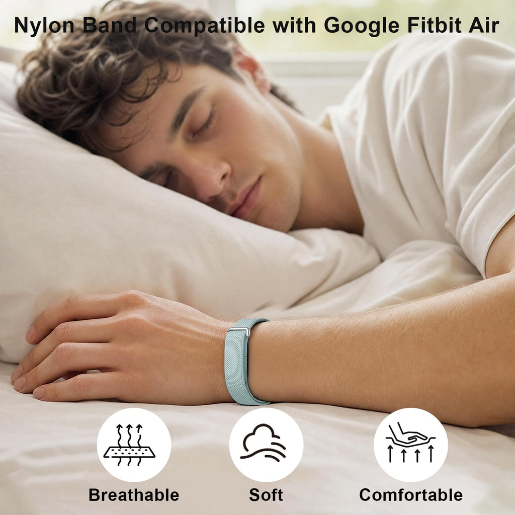 Compatible with Google Fitbit Air Strap Nylon Loop Sport Replacement Band