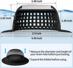 Aluvor Shower Drain Hair Catcher Bathtub Drain Cover Sink Drain Protector