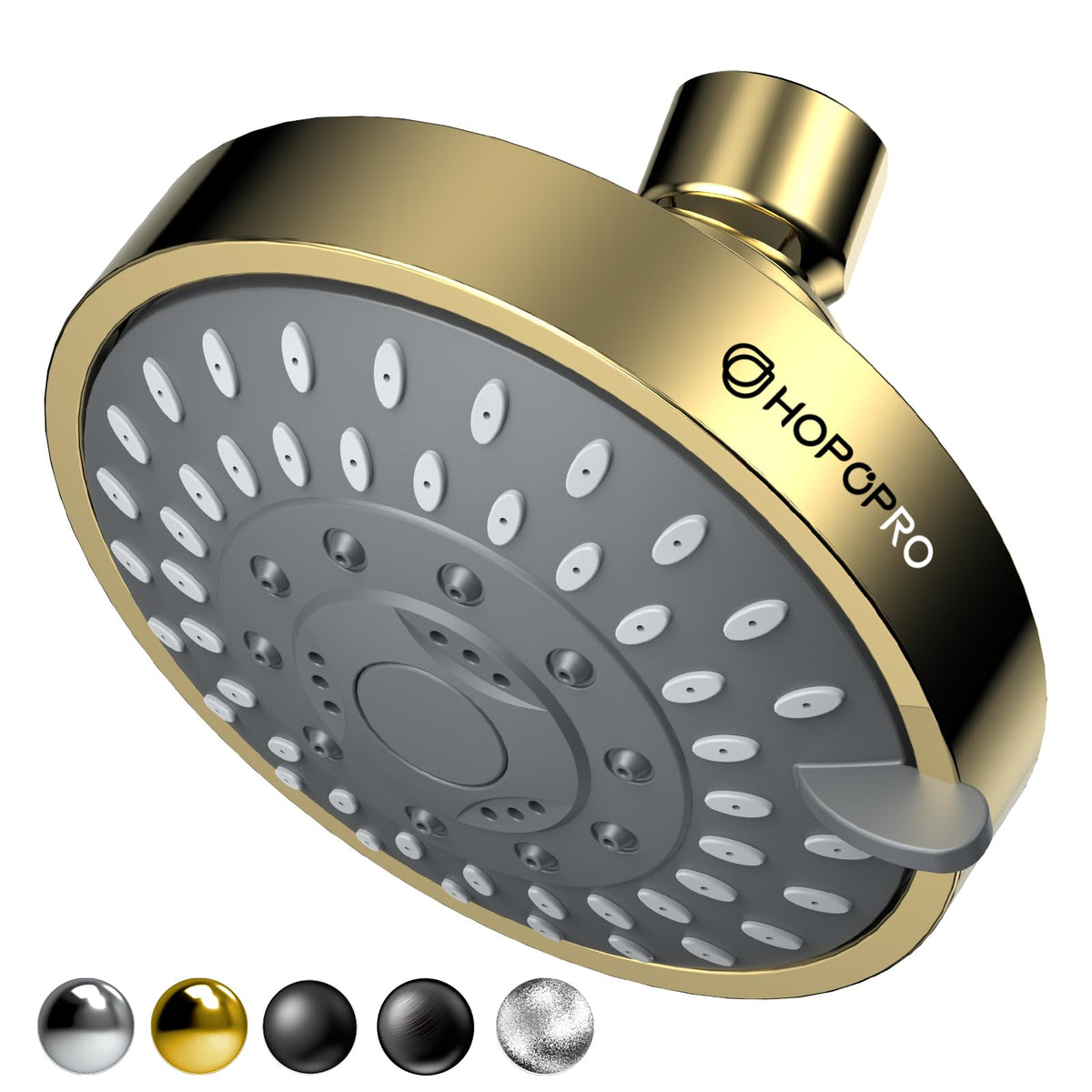 High Pressure Shower Head, HOPOPRO 5-Mode Fixed Showerhead, NBC Recommended