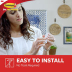 Command Medium Designer Hooks, 6 White Hooks and 9 Adhesive Strips