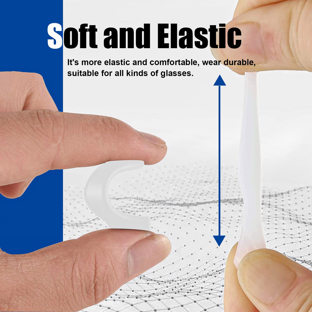 SMARTTOP Eyeglass Ear Grip-20 Pairs eye glasses ear grippers Anti-slip holders for ears,Silicone Ear Hook,glasses ear grip Retainer for Sports Glass Sunglasses Reading