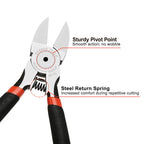 BOENFU Wire Cutters Heavy Duty Snips Flush Cut Side Cutters Pliers