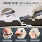 Saker Silicone Caulking Tool 3-in-1 Grout Removal Tool Classic Black