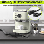 16/3 Black Extension Cord 6 FT Indoor, Short Extension Cord