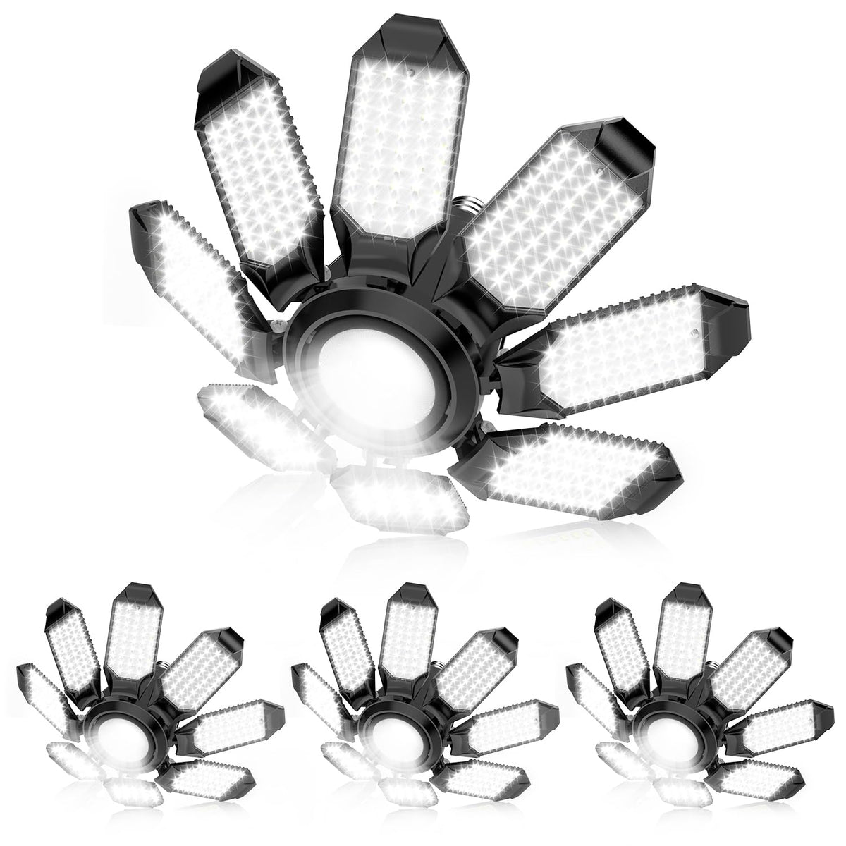 Plug in Garage Lights - 20000LM Ultra Bright Shop Light 6500K Bay Lighting