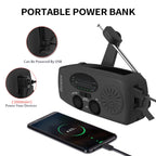 2000mAh Wind Up Solar Radio, Emergency Weather Radio,FM/AM Hand Crank Radio