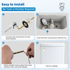 Hibbent Universal Metal Front Mount Toilet Handle Replacement Kit