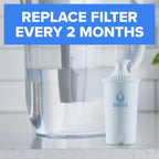 Brita Standard Pitcher and Dispenser Replacement Water Filters, White, 4