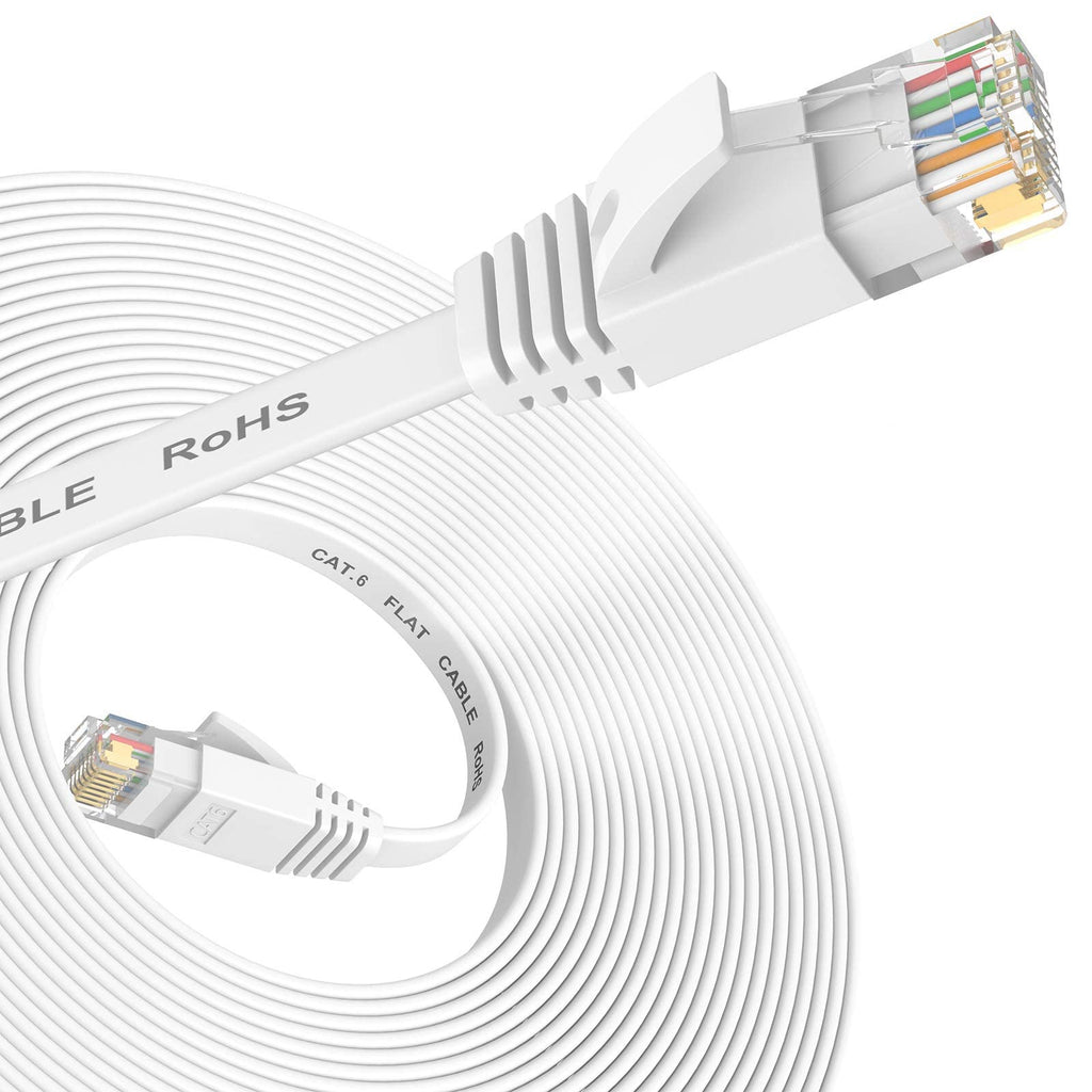 Ethernet Cable 30M, Cat6/Cat 6e Long Internet Cable,Flat Network Patch Cord