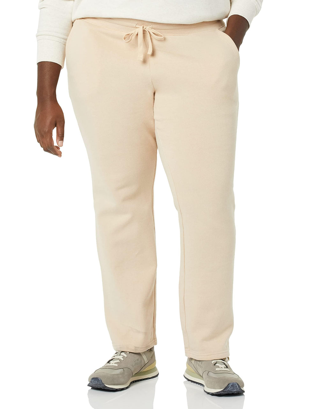 Amazon Essentials Women's Straight Leg Sweatpants with Drawstring for Women, Fleece