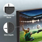 Antteq 32 Inch TV, Central Stand Design TV 720P Freeview HD Dolby Audio DVB T2/S2 LED Television, HDMI USB Media Player Monitor PS5 Xbox, Standard Nonsmart TV Small Screen for Bedroom Kitchen Black