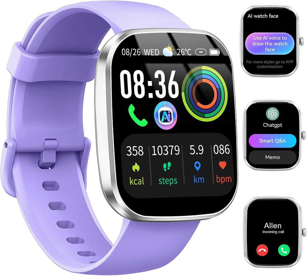AI Smart Watch with ChatGPT, 1.91" Bluetooth 5.4 Call Smartwatch Men Women