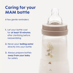 MAM Easy Start Anti-Colic Bottle, 1x 130ml, Self-Sterilising, Linen