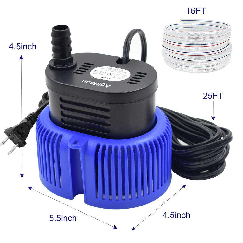 AgiiMan 850GPH Pool Cover Pump, Submersible Sump Pump above Ground