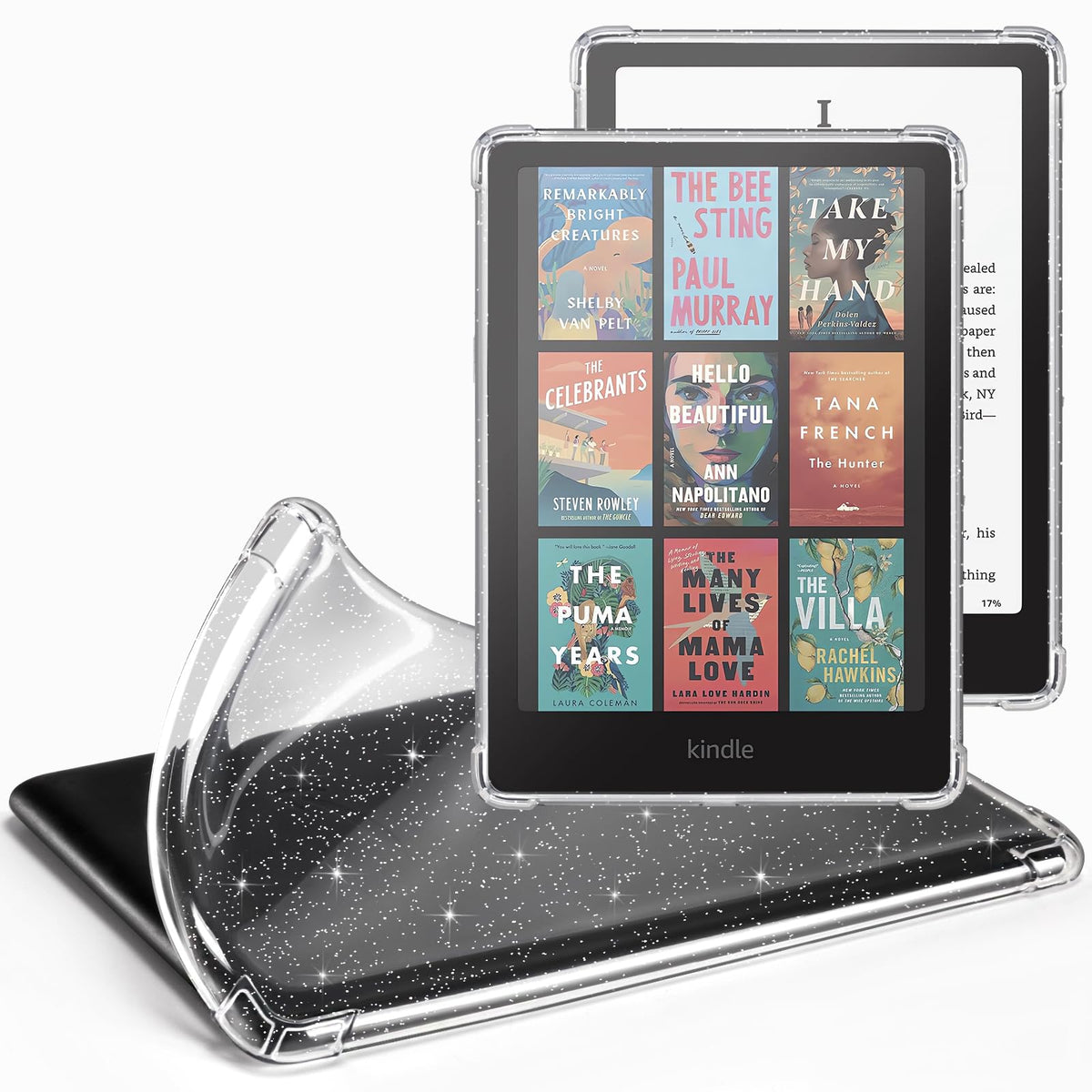 CoBak Clear Case for 6" Kindle 11th Generation 2024 and 2022 - Ultra-Slim Soft TPU Transparent Cover with Hand Strap, Lightweight & Durable Protection, Rose Gold