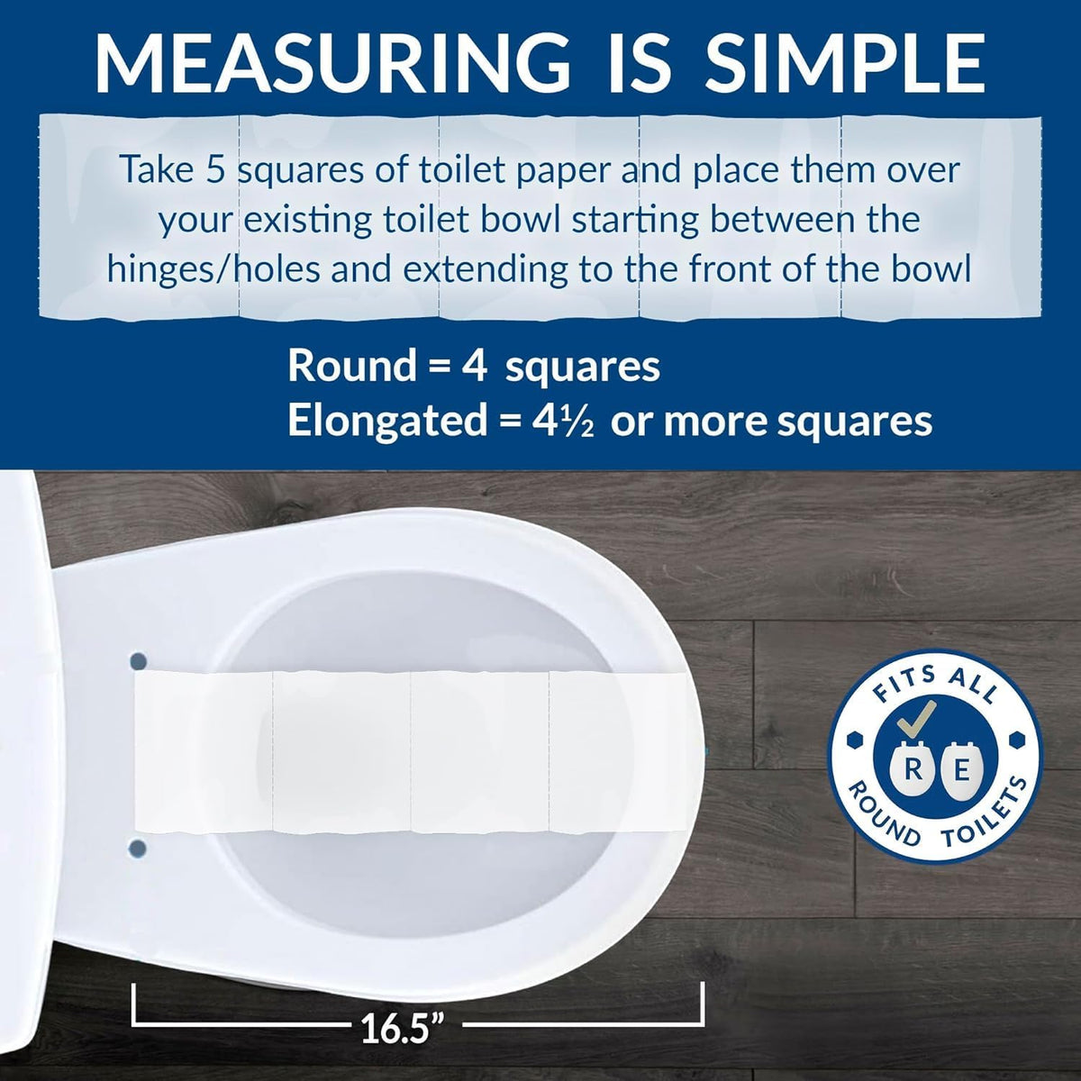 Mayfair Linden Slow Close Toilet Seat, Non Slip Heavy Duty Wood, Easy Install, Elongated, White