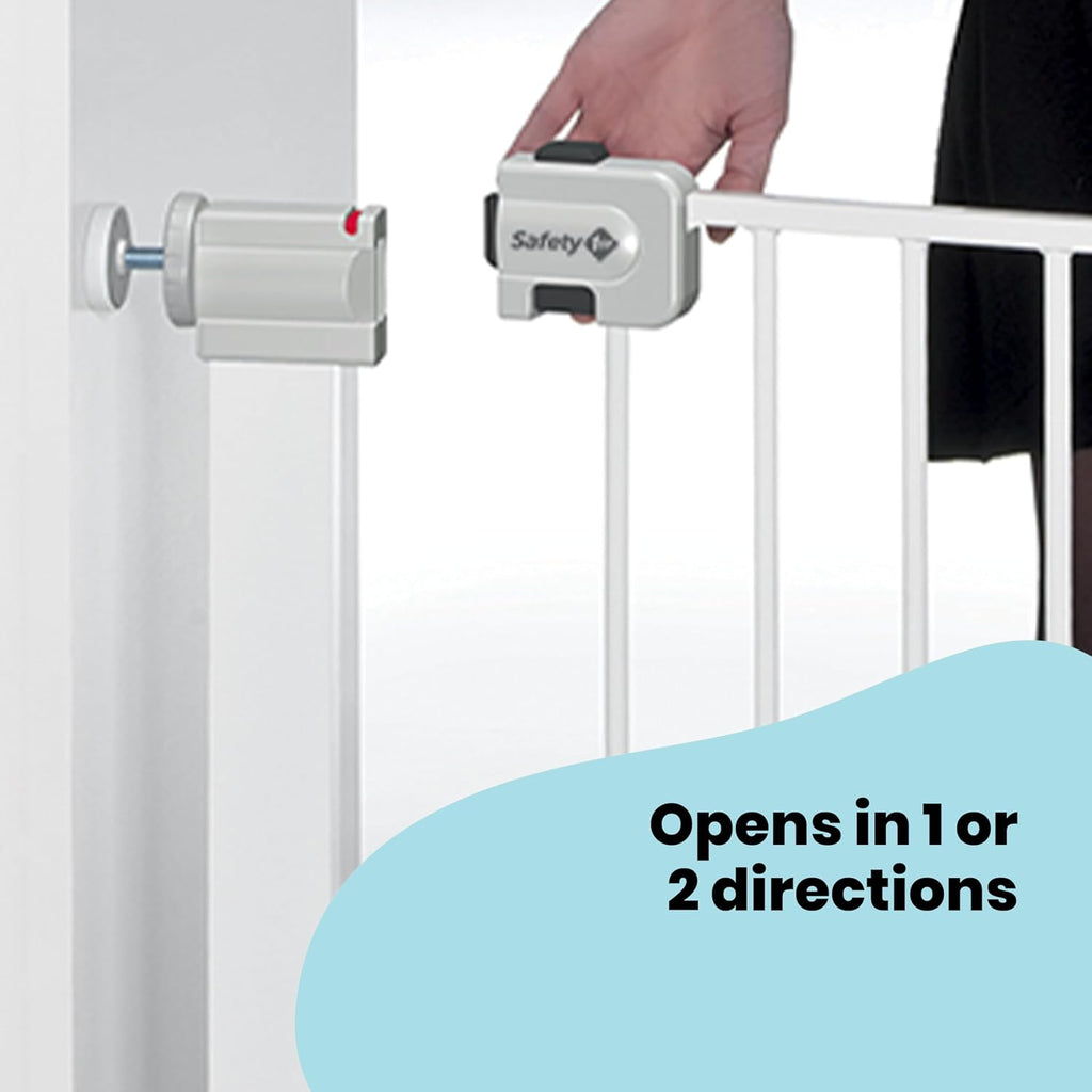 Safety 1st SecureTech Gate, Baby Stair Gate 73–80 cm, White