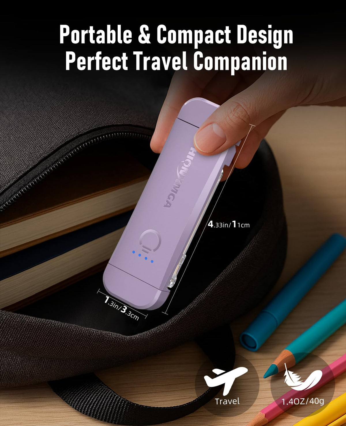 HIONXMGA Book Light,Rechargeable Reading Light for Books in Bed at Night