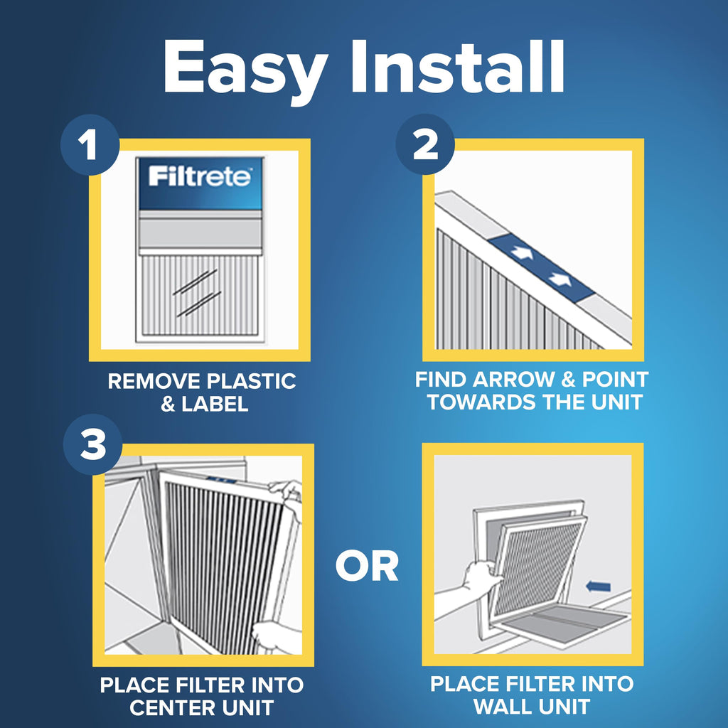 Filtrete 20x25x1 Air Filter, MERV 5, MPR 300, 6 HVAC Filters