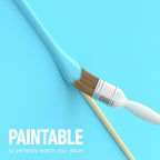 D-Line 30x15mm Cable Trunking 4m Multipack, Half Round Profile, Self-Adhesive Wire Cover, Paintable Cable Management - 10x 30mm (W) x 15mm (H) x 40cm Lengths and Accessories - Aluminium-Effect
