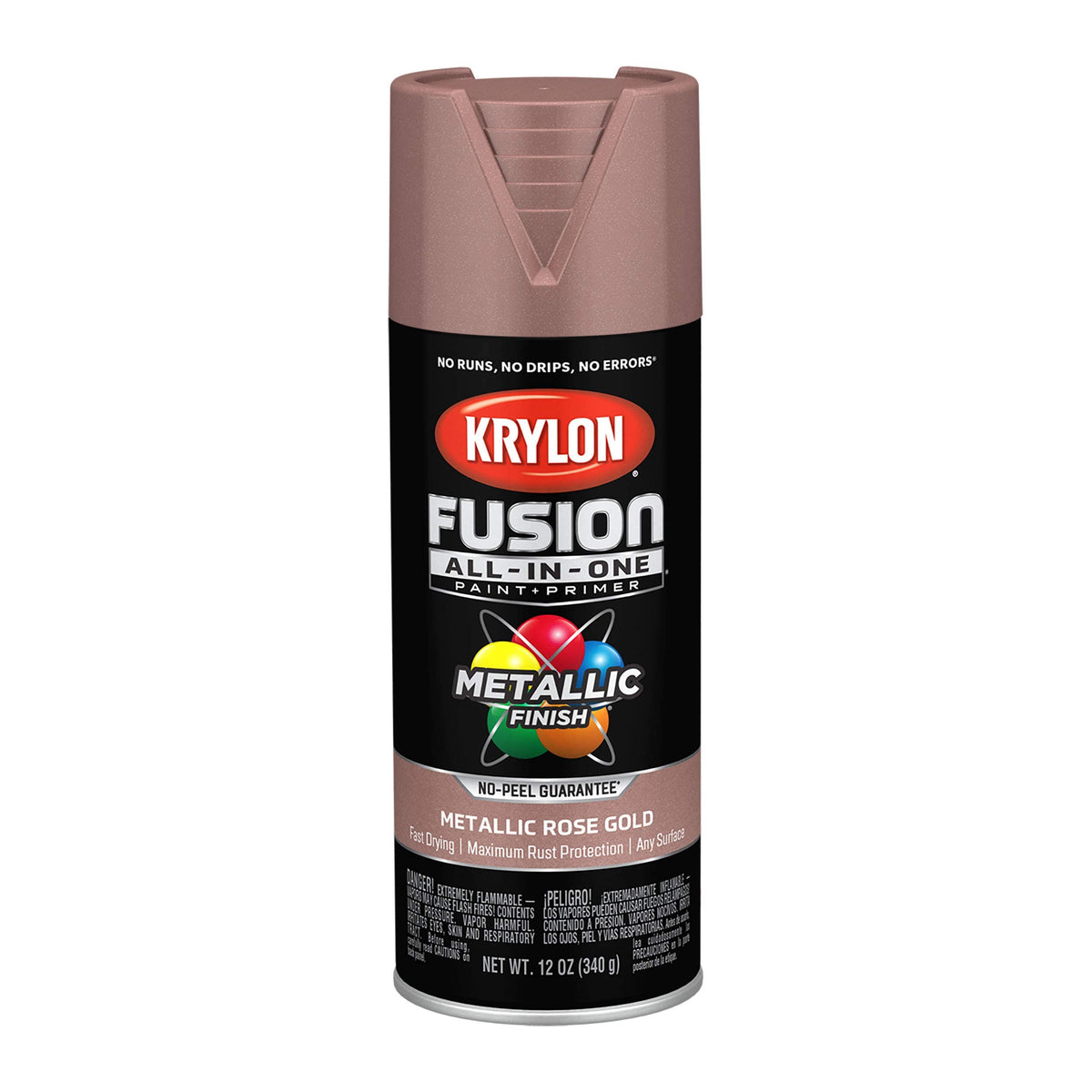 Krylon Fusion All-In-One, Metallic, Black Stainless Steel, 12 oz