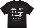 Varsany Personalised T Shirts Mens Womens Kids UK - Customised T Shirt with Any Text and Photo, Long-Lasting Printing - Design Your Own Custom T Shirt
