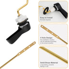 Hibbent Universal Metal Front Mount Toilet Handle Replacement Kit