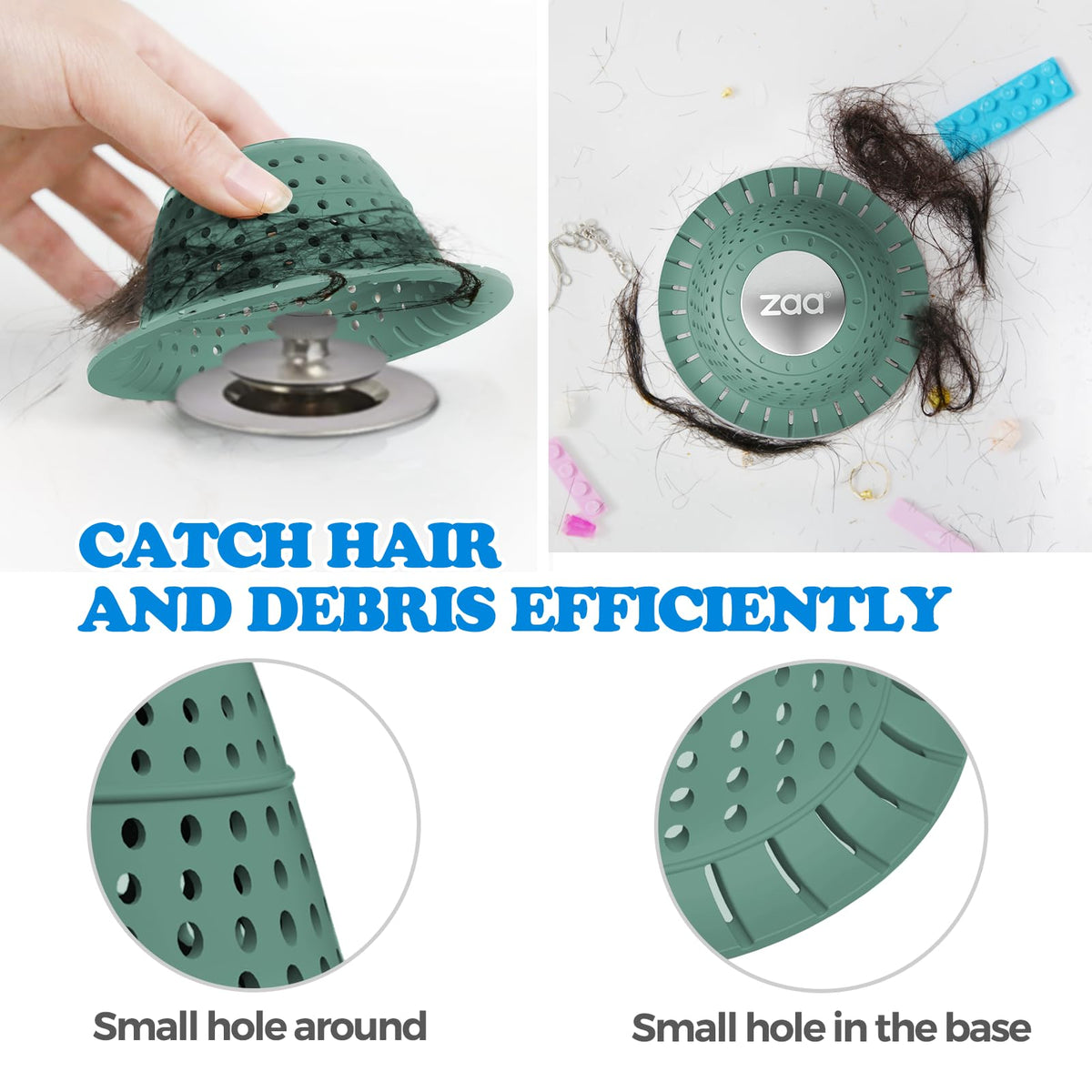 zaa Shower Drain Hair Catcher Bathtub Drain Strainer Sink Drain Protector