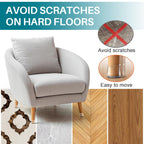 Ansible 24 Pcs Chair Leg Floor Protectors Round