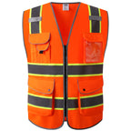 JKSafety Safety Vest for Men Women Reflective Hi Vis JK150 Green 3XL