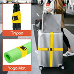 WISYOK Luggage Straps Extended, 4 Pack, 130-250cm Adjustable, Pink SkyBlue