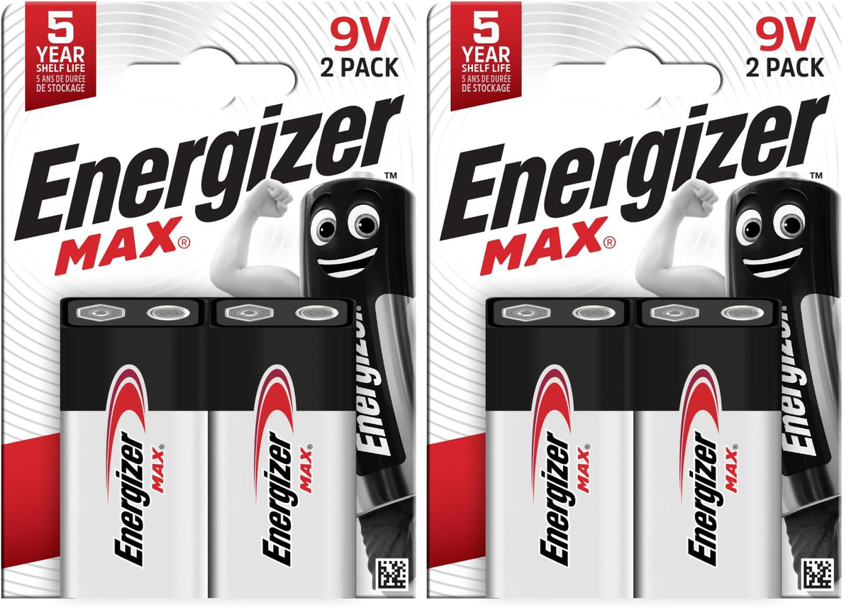 Energizer Max D Batteries (4 Pack) - 1.5V Battery LR20 - Long Lasting Power