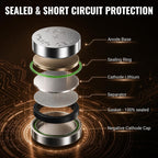 POWEROWL 12 Pcs LR44 Batteries for Watches, Christmas decorations, Bottle Lights, and Small Electronics